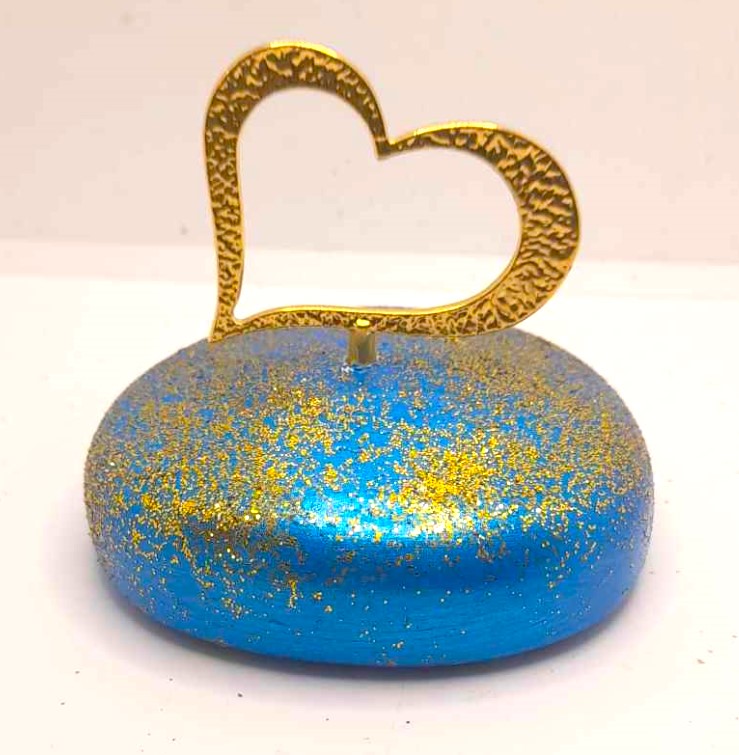 μπομπονιέρα γάμου πέτρα βότσαλο με καρδιά τιμή 1.70€