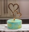 Μπομπονιέρα Γάμου Πέτρα Βότσαλο Με Καρδιά Διπλή Τιμή 1.80€