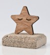 αστέρι ξύλινο σε μάρμαρο 8X8CM Μπομπονιέρα Βάπτισης Νεο Σχέδιο Τιμή 1.20€
