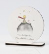Καδράκι με τυπωμένο σχέδιο Μικρός Πρίγκηπας Φ10cm Μπομπονιέρα Βάπτισης Τιμή 1.45€
