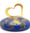 μπομπονιέρα γάμου πέτρα βότσαλο με καρδιά τιμή 1.70€