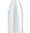 Γυάλινο στρογγυλό μπουκάλι γάλακτος 8.5x 26.5 cm με βιδωτό ασημί μεταλλικό καπάκι