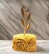 μπομπονιέρα πέτρα λουλούδι με κλαδί ελιάς τιμή 1.70€
