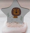 Αστεράκι Ξύλινο Τυπωμένο Σε Πέτρα Με ζωάκι λιοντάρι Μπομπονιέρα Βάπτισης Τιμή 1.85€