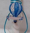 Σωλήνας Γυάλινος Με Φελλό 12 Εκ-15 Εκ. Στολισμένος Με αερόστατο Ξύλινο 3 Εκ. Με 5 Κλασσικά Κουφέτα Έτοιμη Μπομπονιέρα Βάπτισης Αγόρι Σε Προσφορά Τιμή 1.85€